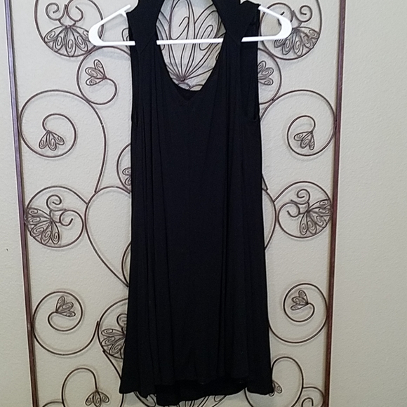 American Eagle Dress Womens Black SZ Small Sleeveless Keyhole Back Sundress - Picture 4 of 5